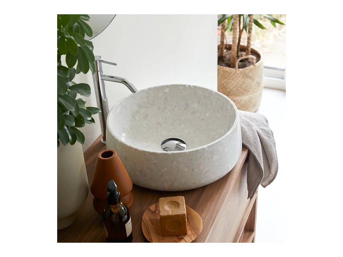 Vasque en terrazzo premium Milos