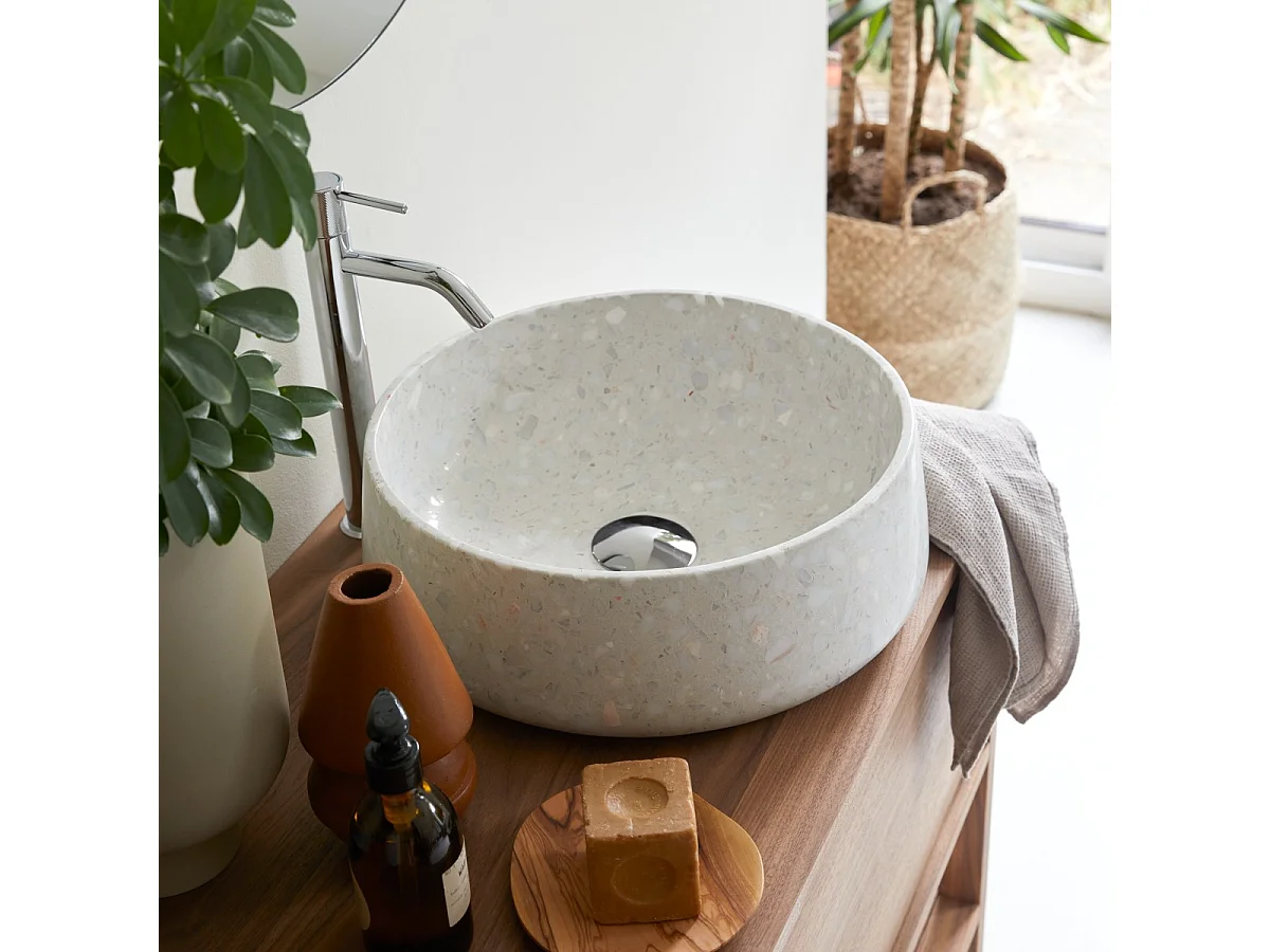 Vasque en terrazzo premium Milos