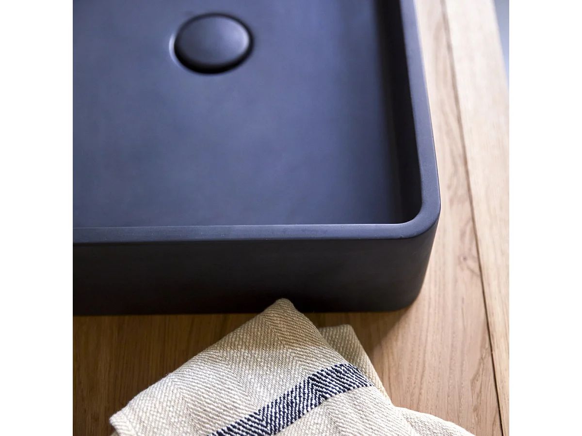 Lavabo in terrazzo black Iris