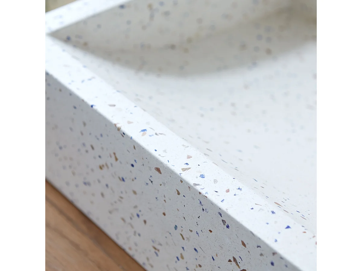 Lavabo da appoggio Battuto di terrazzo Pegase confetti 40