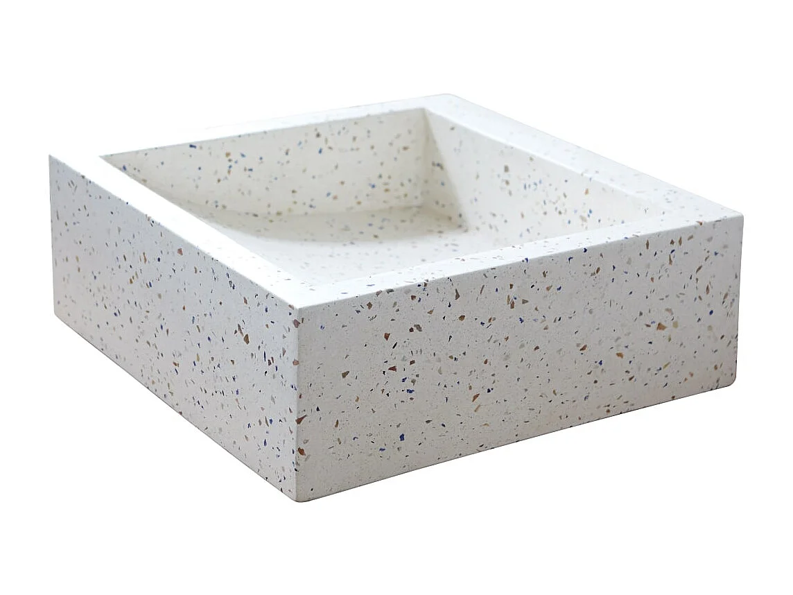 Lavabo da appoggio Battuto di terrazzo Pegase confetti 40