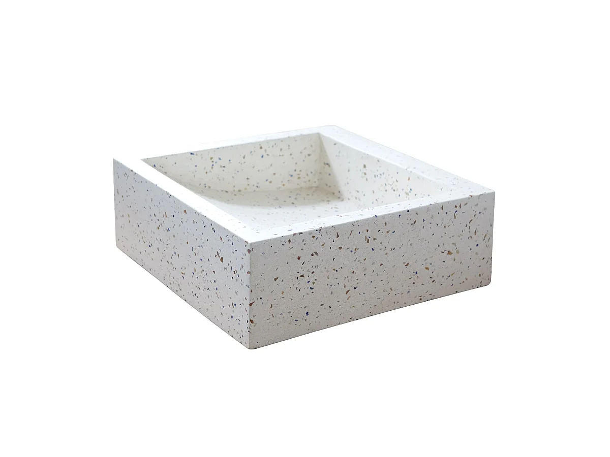 Lavabo da appoggio Battuto di terrazzo Pegase confetti 40