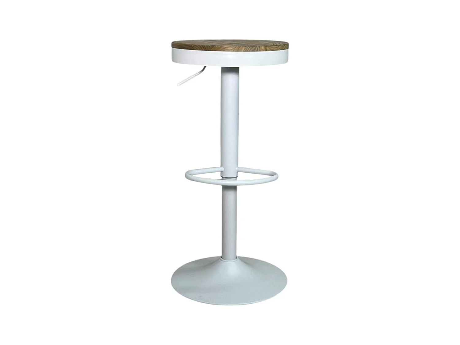 Tabouret de bar réglable métal blanc (lot de 2) LEEDS