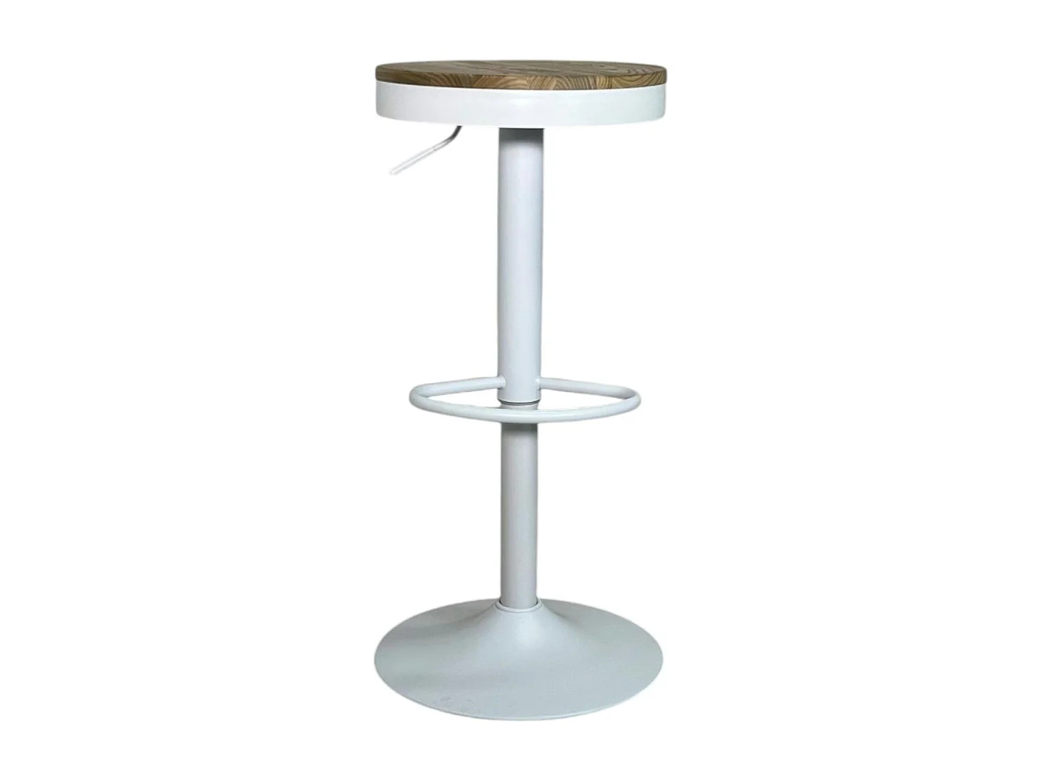 Tabouret de bar réglable métal blanc (lot de 2) LEEDS