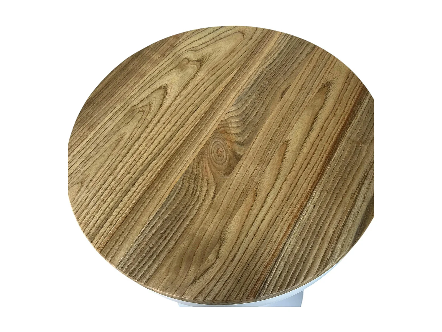 Tabouret de bar réglable métal blanc (lot de 2) LEEDS