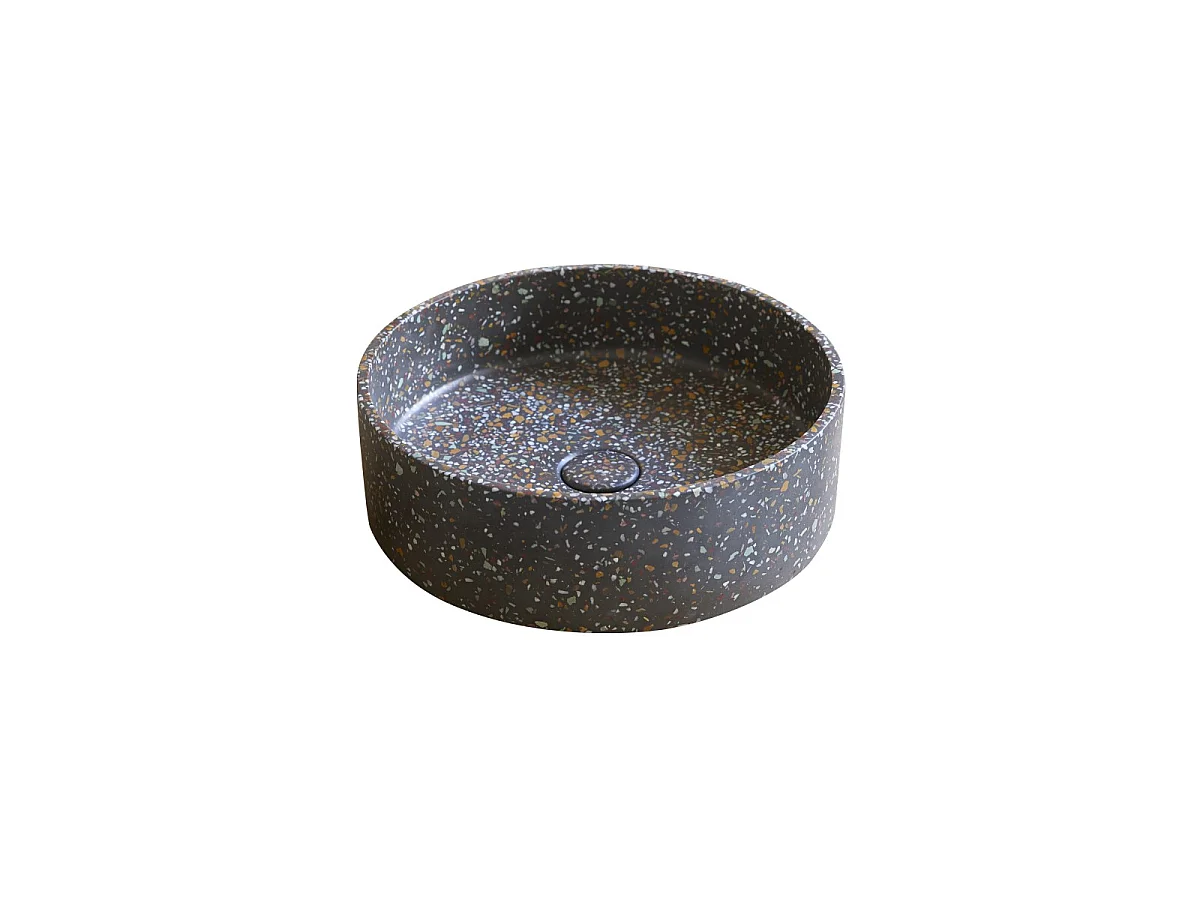 Vasque ronde en terrazzo confetti Gina