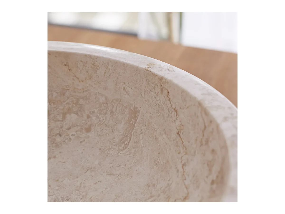 Waschbecken aus Marmor Scrula cream