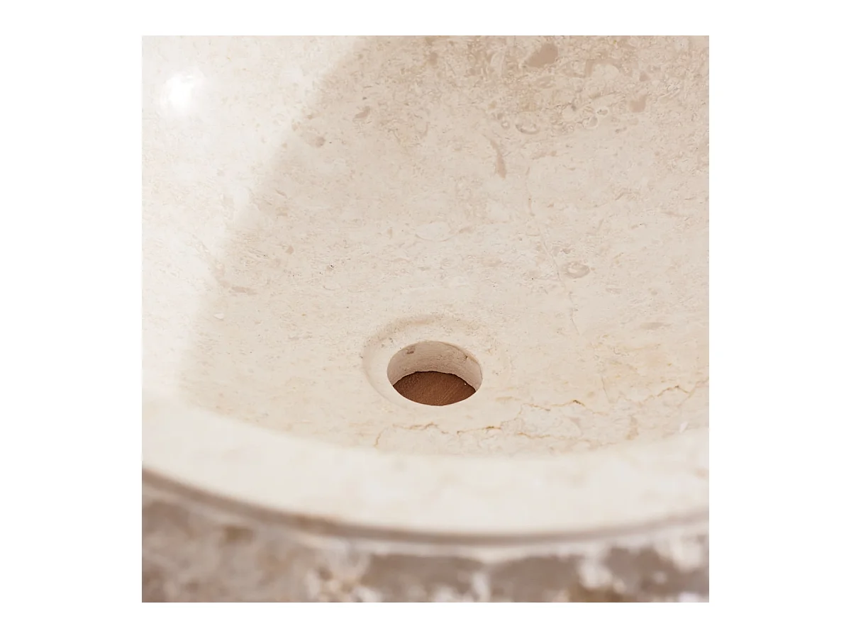 Waschbecken aus Marmor Scrula cream