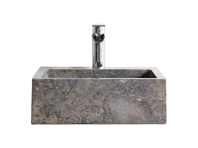 Waschbecken für das Badezimmer aus Grauem Marmor Slats grey