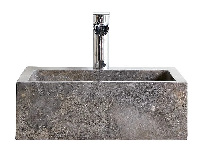 Waschbecken für das Badezimmer aus Grauem Marmor Slats grey