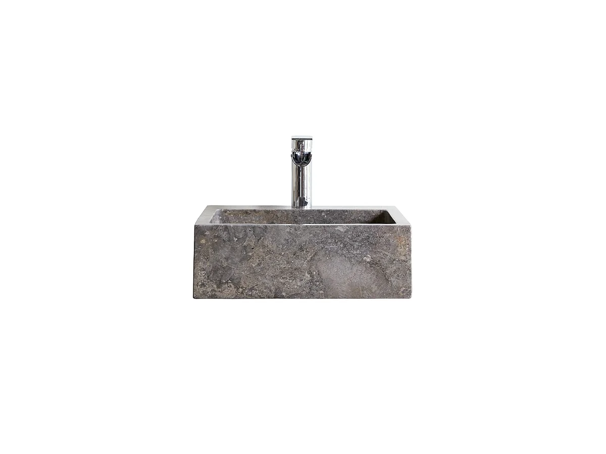 Vasque de salle de bain en marbre Slats grey