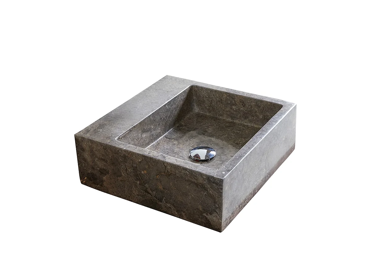 Vasque de salle de bain en marbre Slats grey