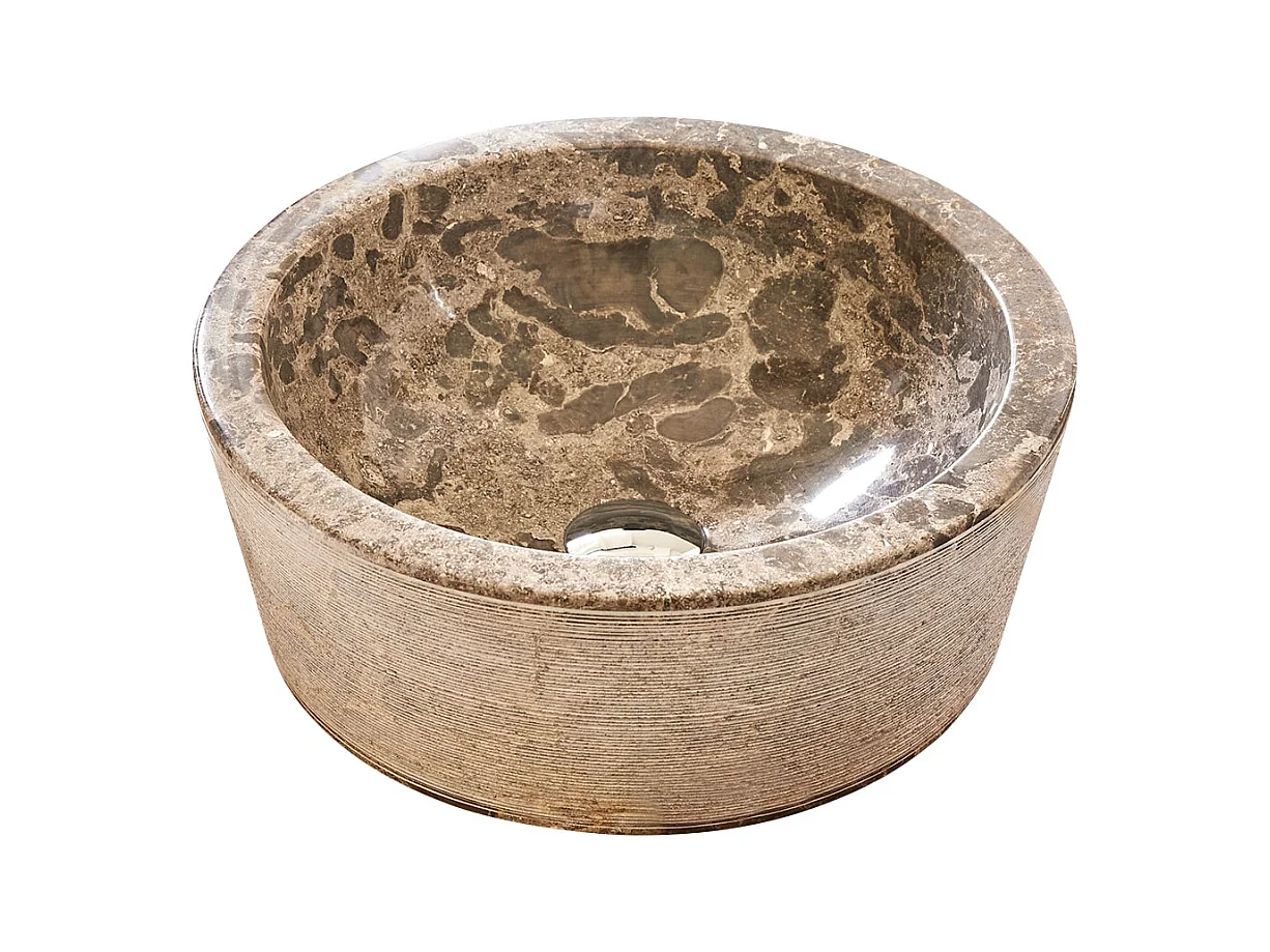 Waschbecken aus Marmor Exo Stri grey