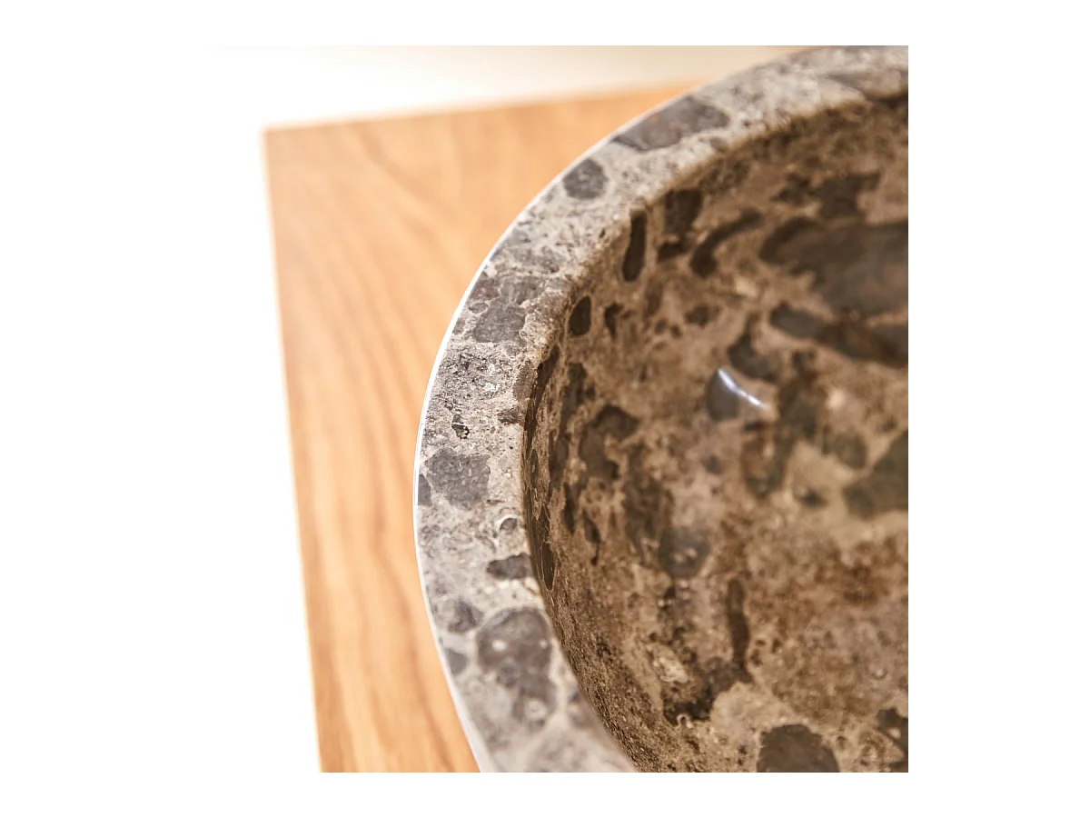 Waschbecken aus Marmor Exo Stri grey