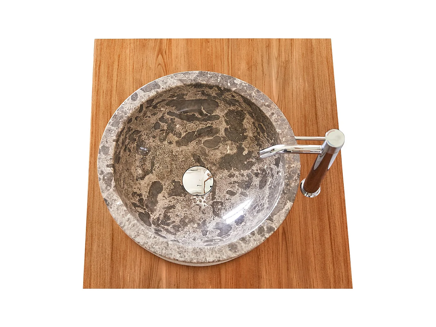 Waschbecken aus Marmor Exo Stri grey