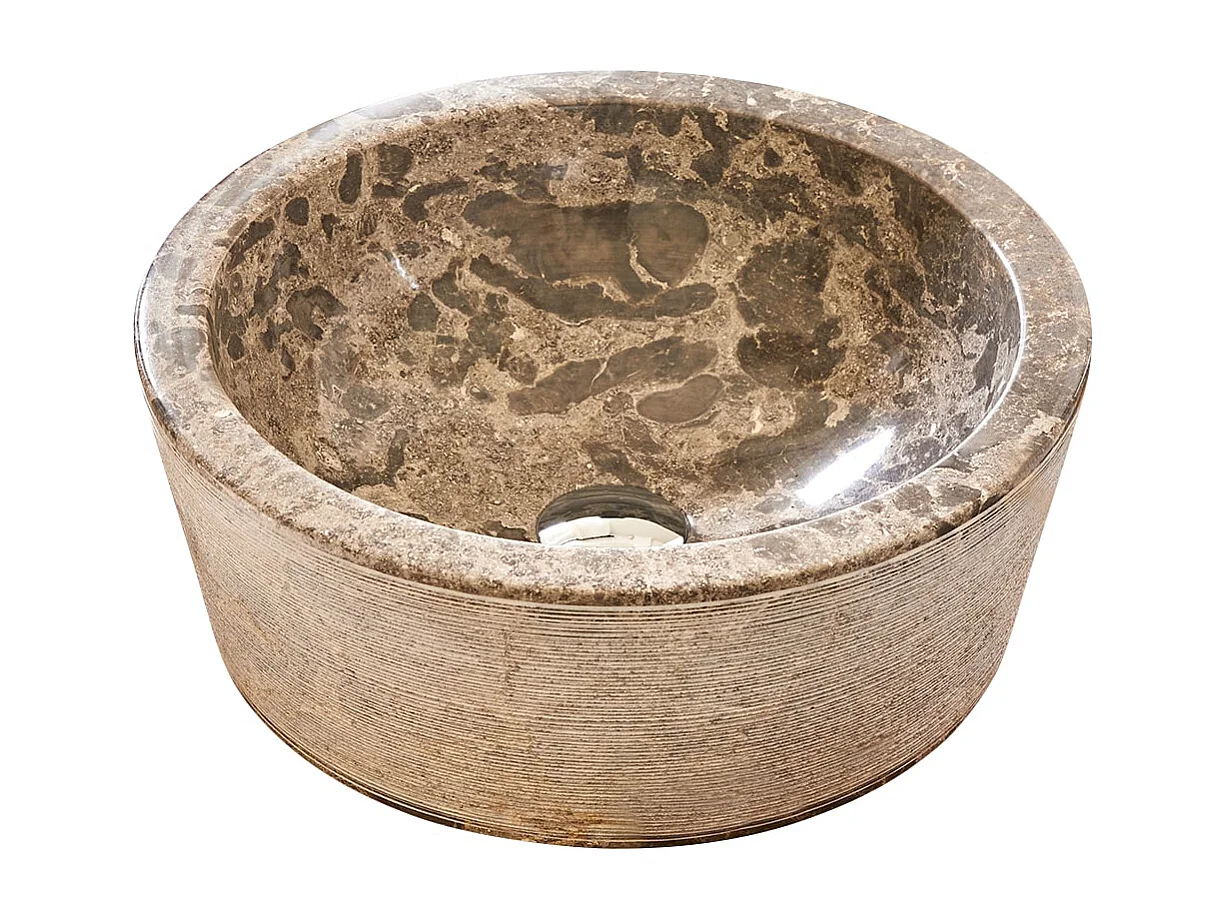 Waschbecken aus Marmor Exo Stri grey