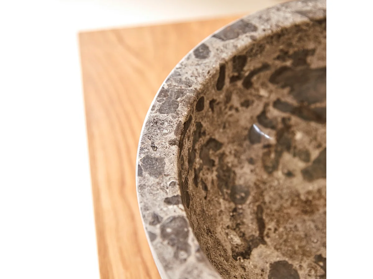 Waschbecken aus Marmor Exo Stri grey