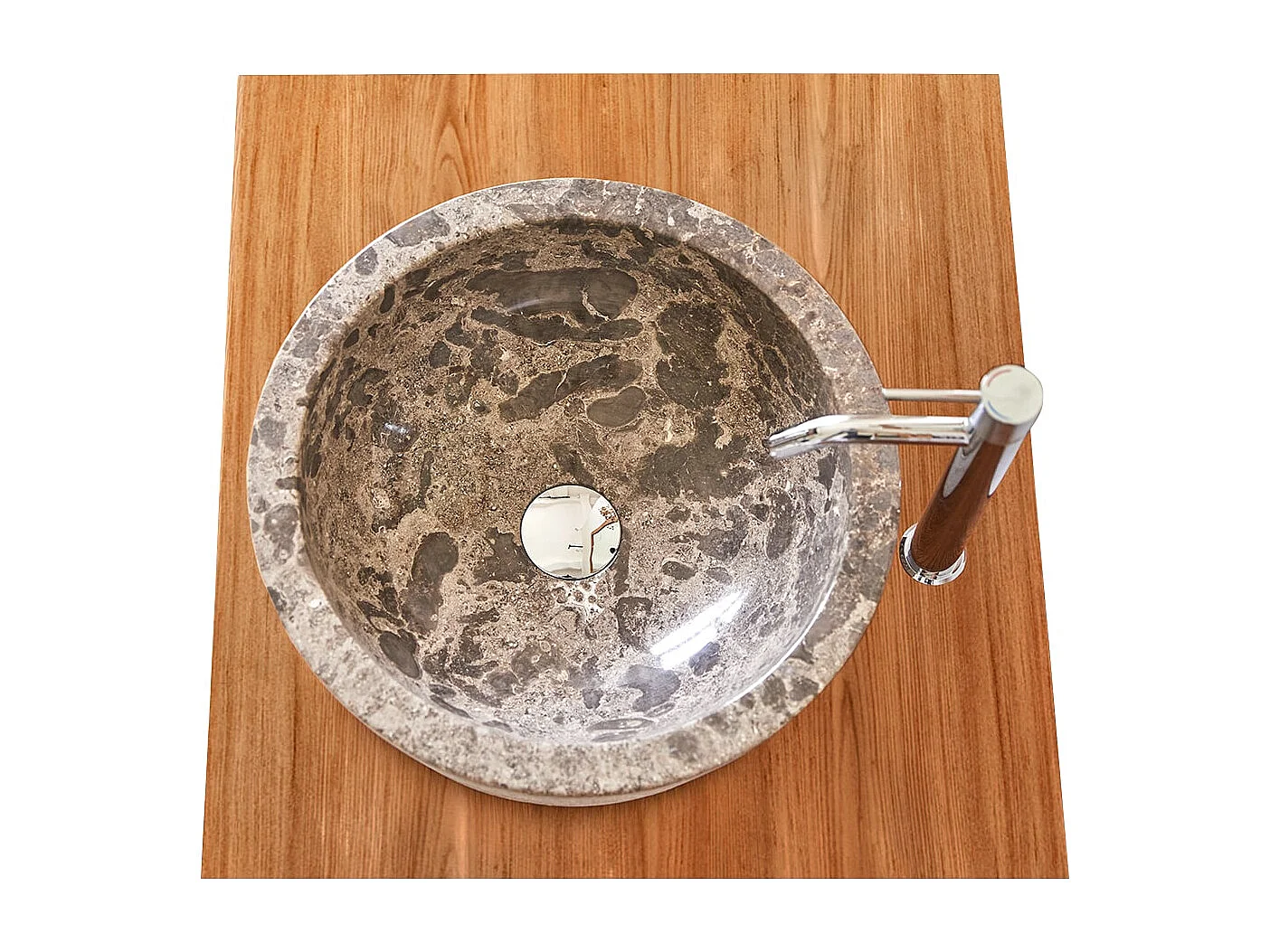 Waschbecken aus Marmor Exo Stri grey