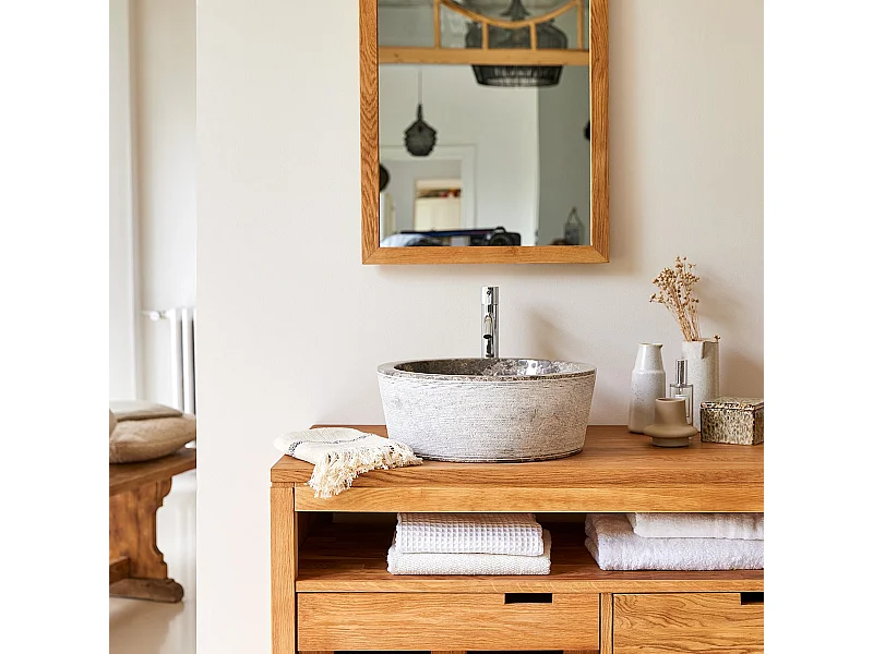 Waschbecken aus Marmor Exo Stri grey