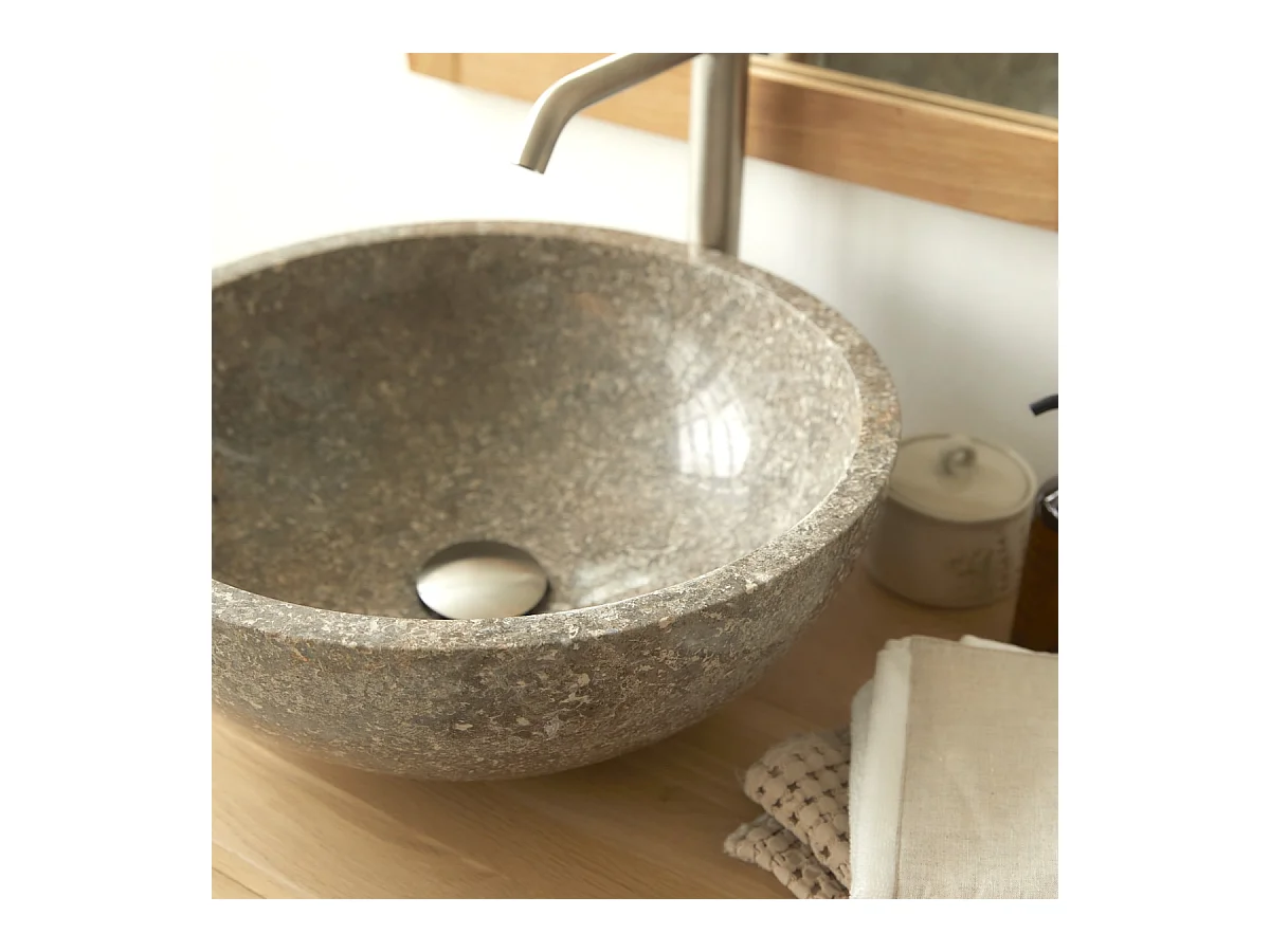 Vasque couleur gris en marbre Ibyza Grey