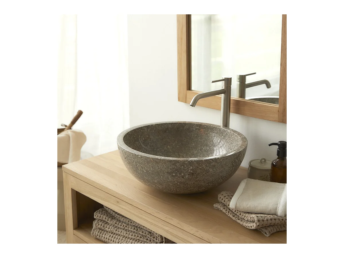 Vasque couleur gris en marbre Ibyza Grey