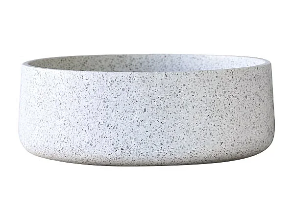 Vasque en terrazzo premium white Milos