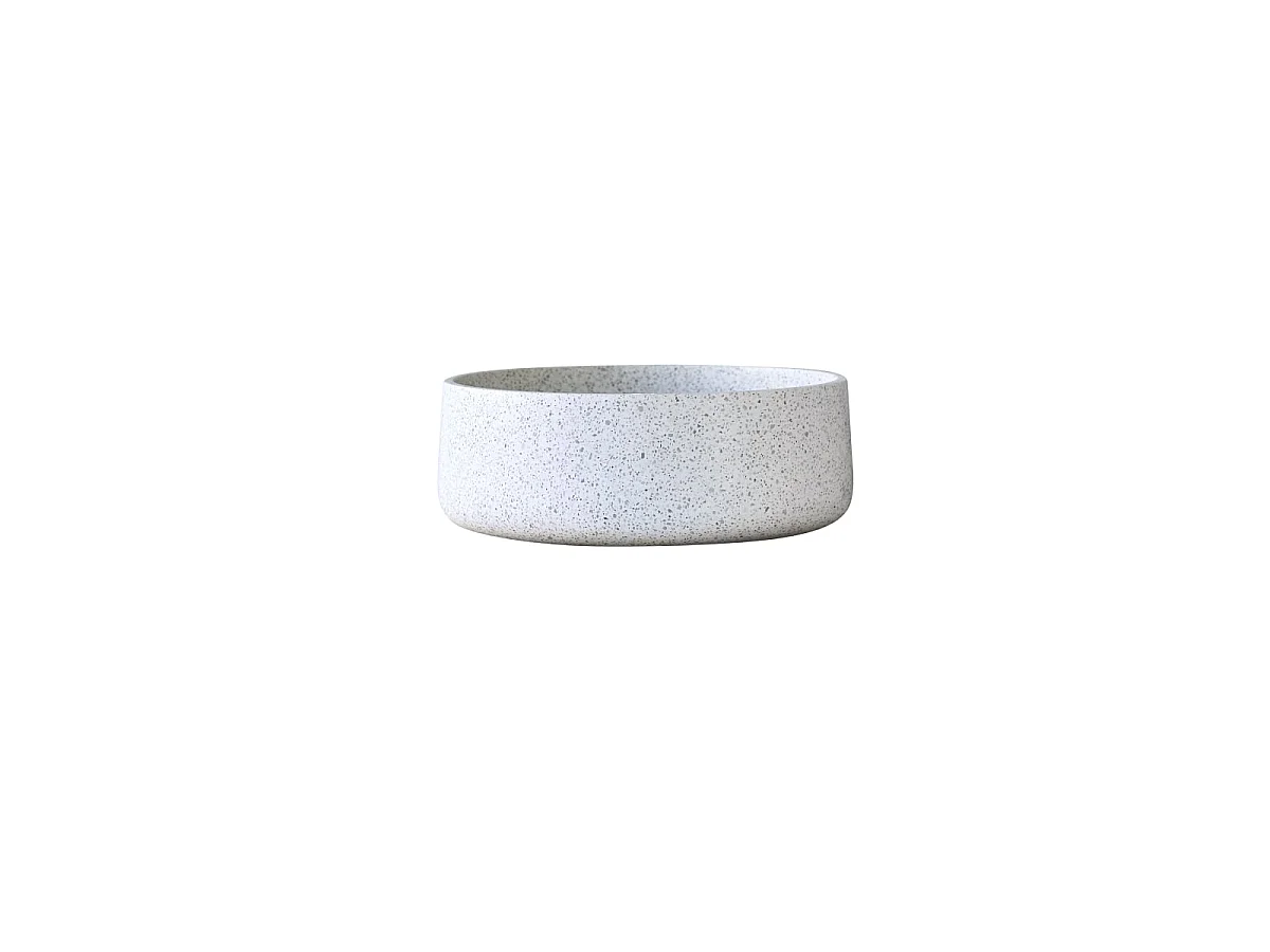 Lavabo in battuto di terrazzo premium white Milos