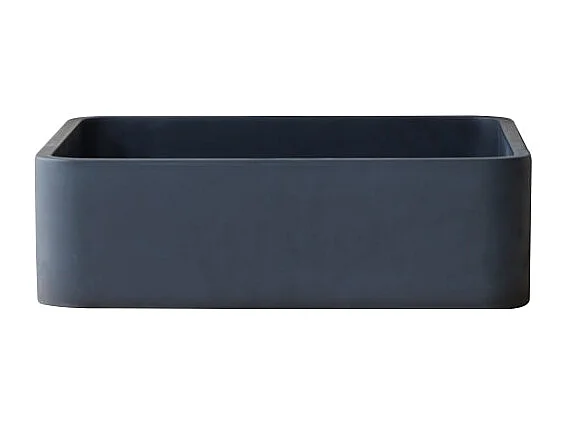 Lavabo quadrato in terrazzo black Thaïs