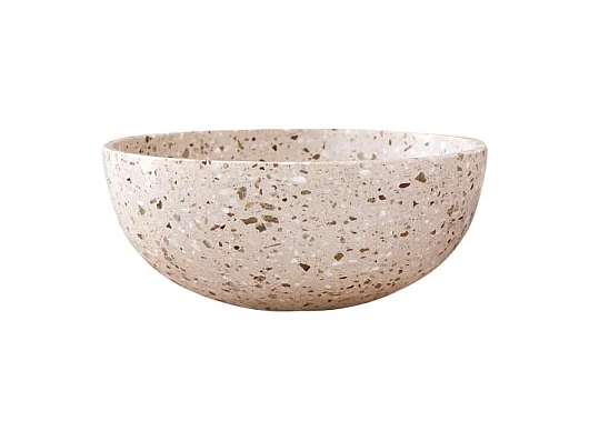 Waschbecken aus pinkfarbenem Premium-Terrazzo Elea