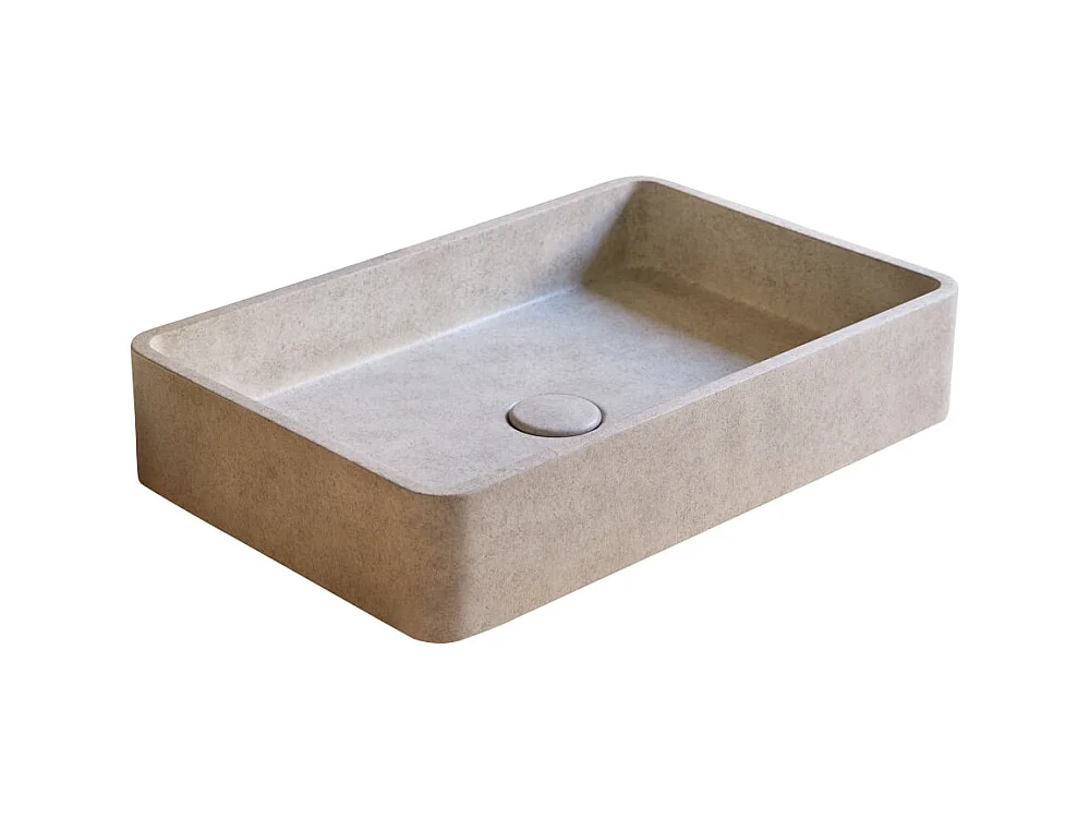 Waschbecken Iris aus grauem Beton