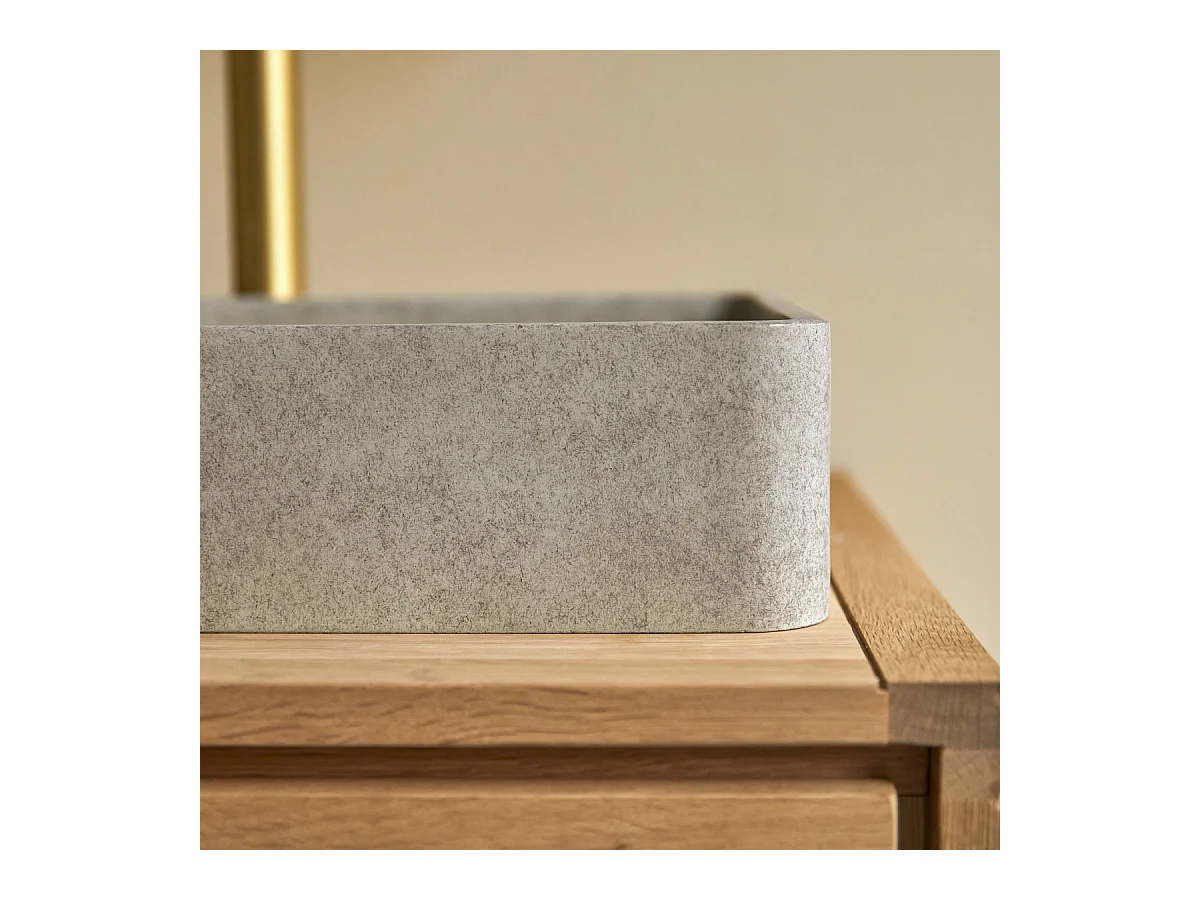 Waschbecken Iris aus grauem Beton