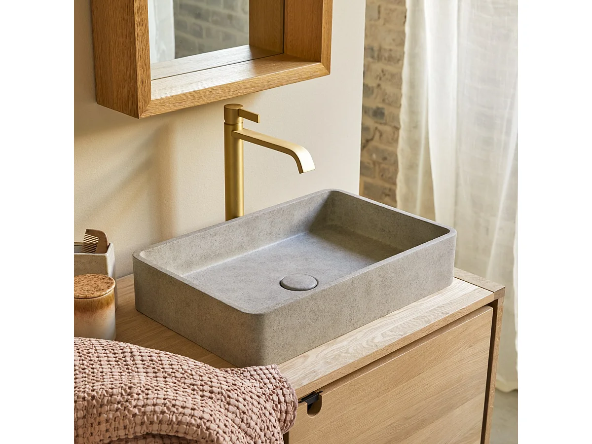 Lavabo in cemento grey Iris