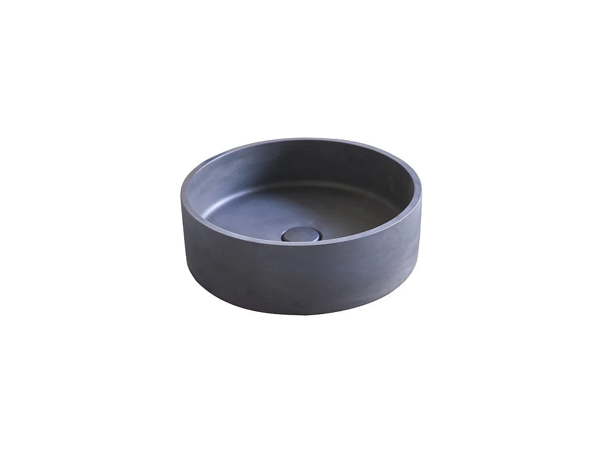 Vasque ronde en terrazzo black Gina