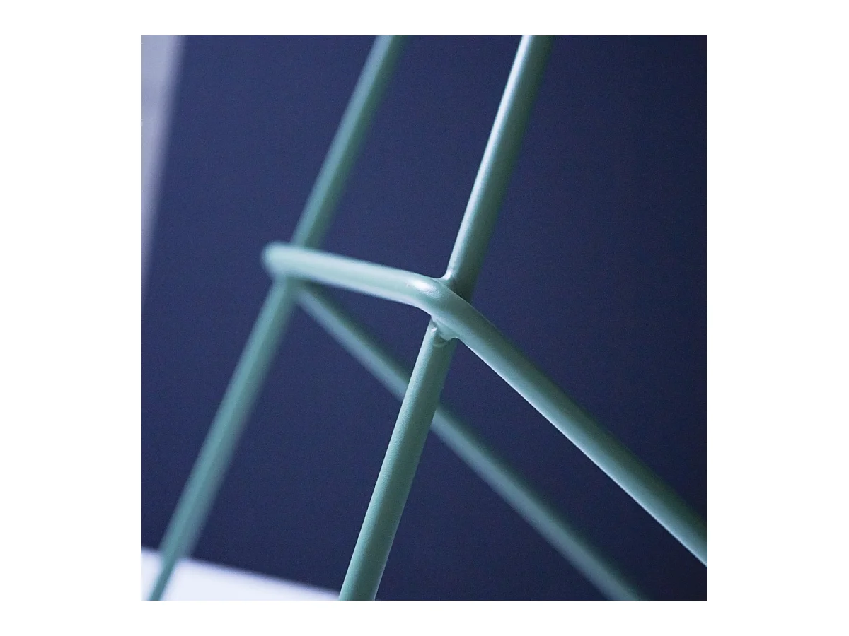 Hocker Barhocker mit grünem Metall demontierbar