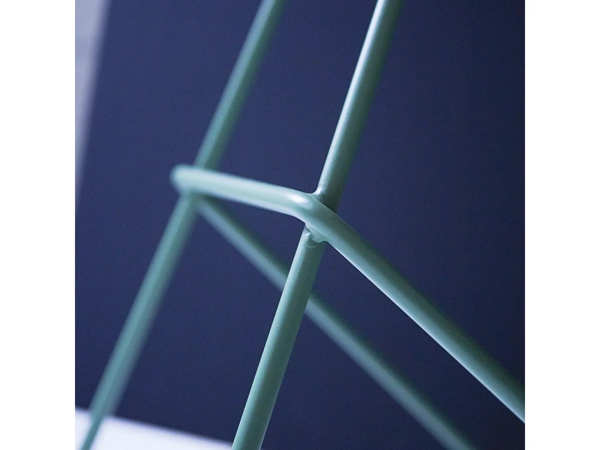 Hocker Barhocker mit grünem Metall demontierbar