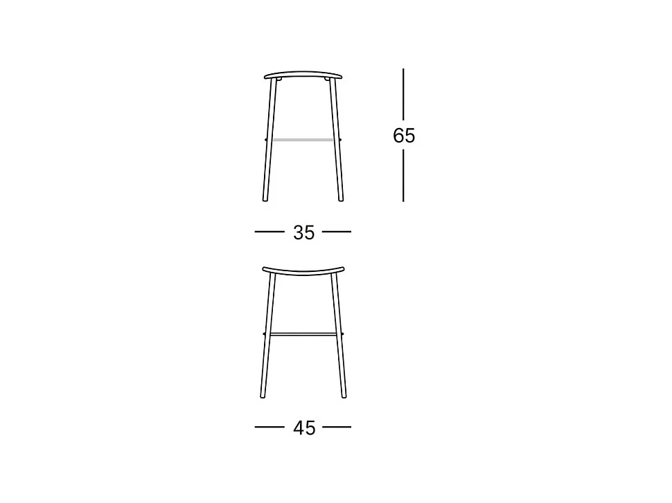 Tabouret design indoor / outdoor Trick - 65 cm