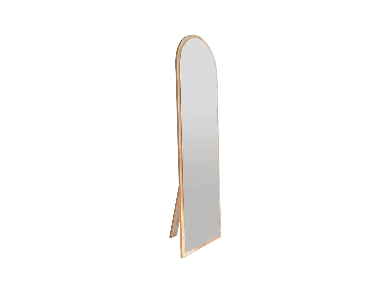 Emri - Miroir sur pieds en bois 50x160cm - Bois clair