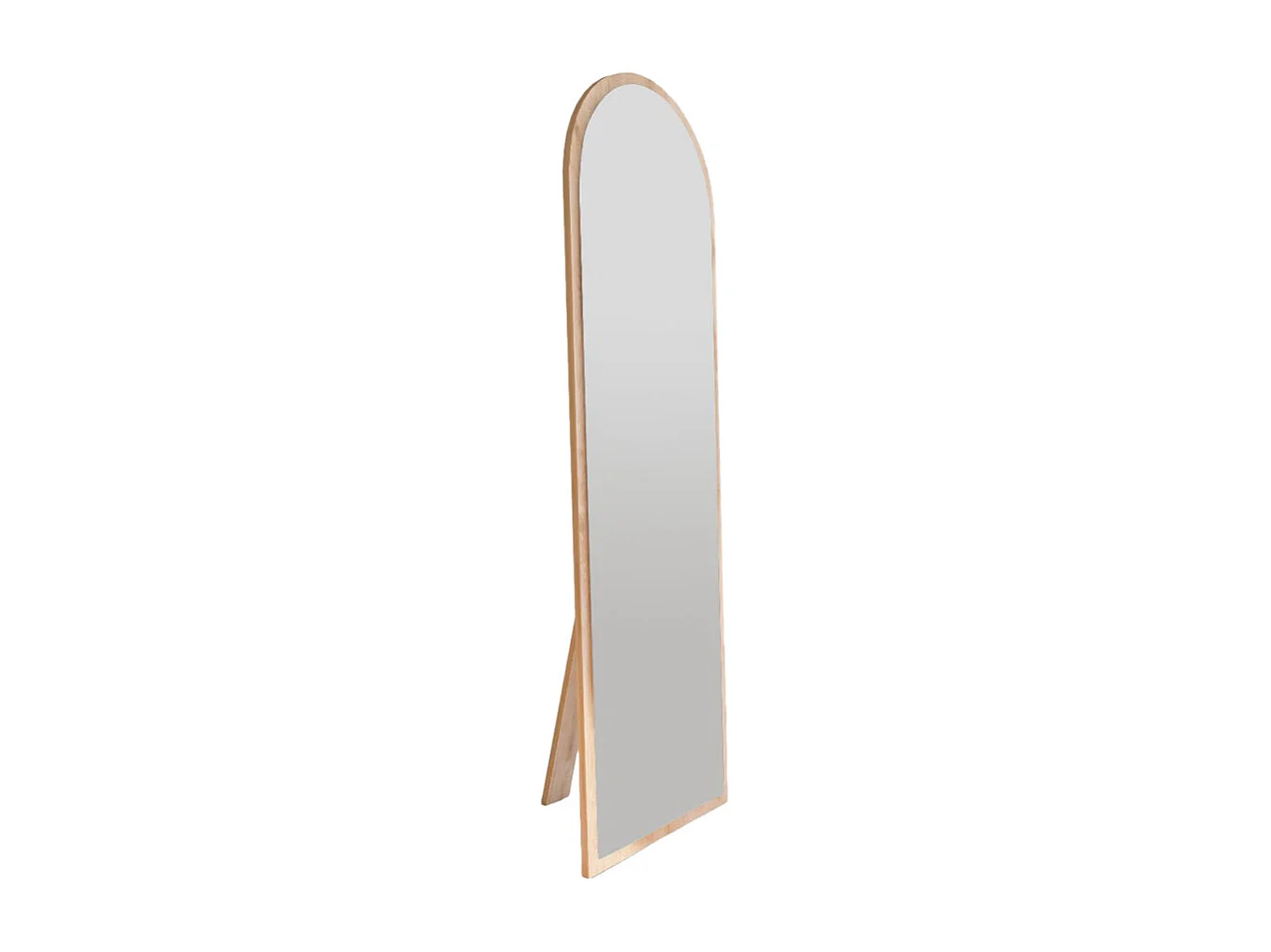 Emri - Miroir sur pieds en bois 50x160cm - Bois clair