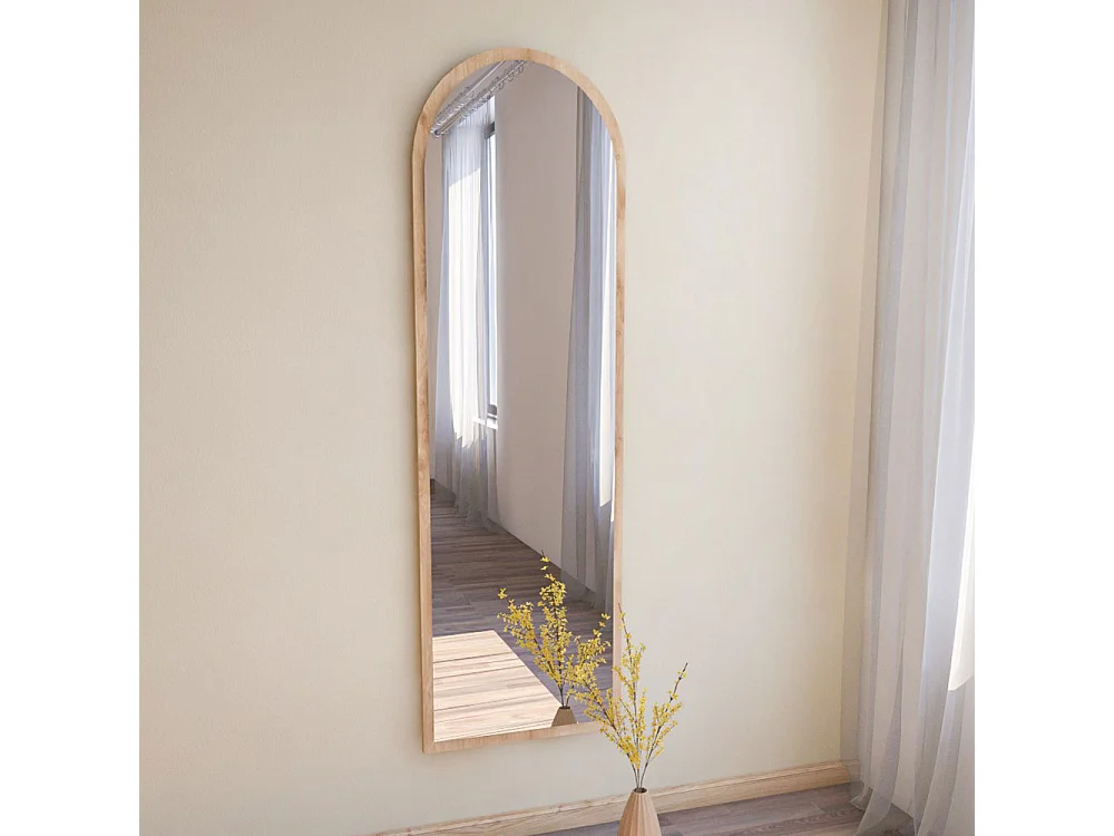 Emri - Miroir sur pieds en bois 50x160cm - Bois clair