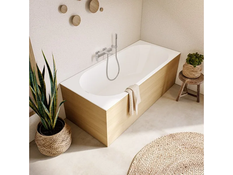 Baignoire droite 170 x 75 VILLEROY & BOCH Oberon 2.0 blanc mat