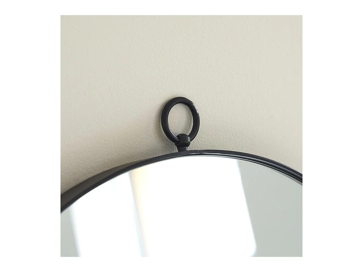 Spiegel Wandspiegel aus Metall rund Badezimmer Badspiegel Schlafzimmer Flur