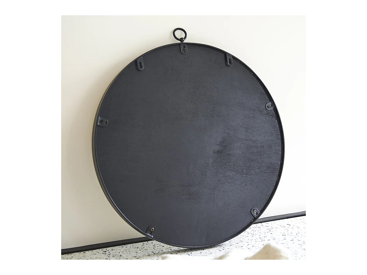 Spiegel Wandspiegel aus Metall rund Badezimmer Badspiegel Schlafzimmer Flur