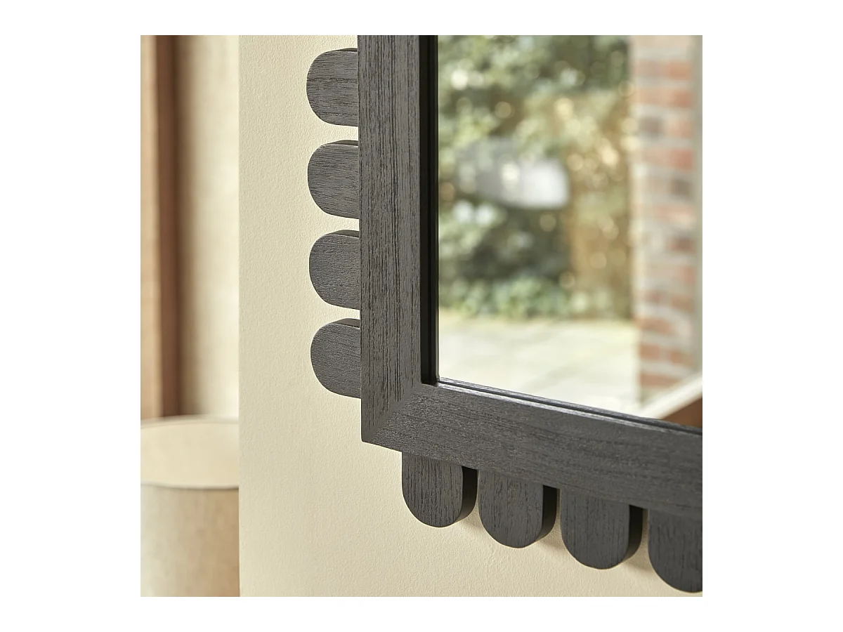 Spiegel Luca aus Mindiholz, 75 x 75 cm