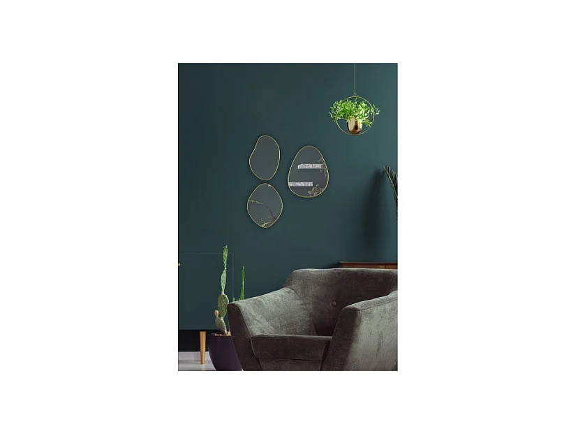 Lot de 3 miroirs Viola, design organique