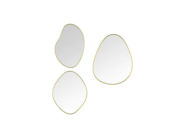 Lot de 3 miroirs Viola, design organique
