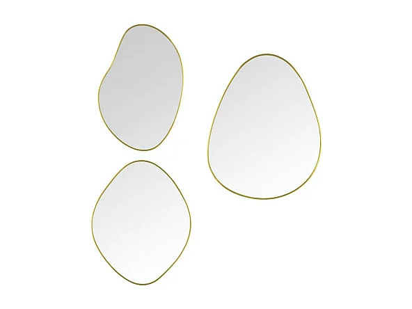 Lot de 3 miroirs Viola, design organique