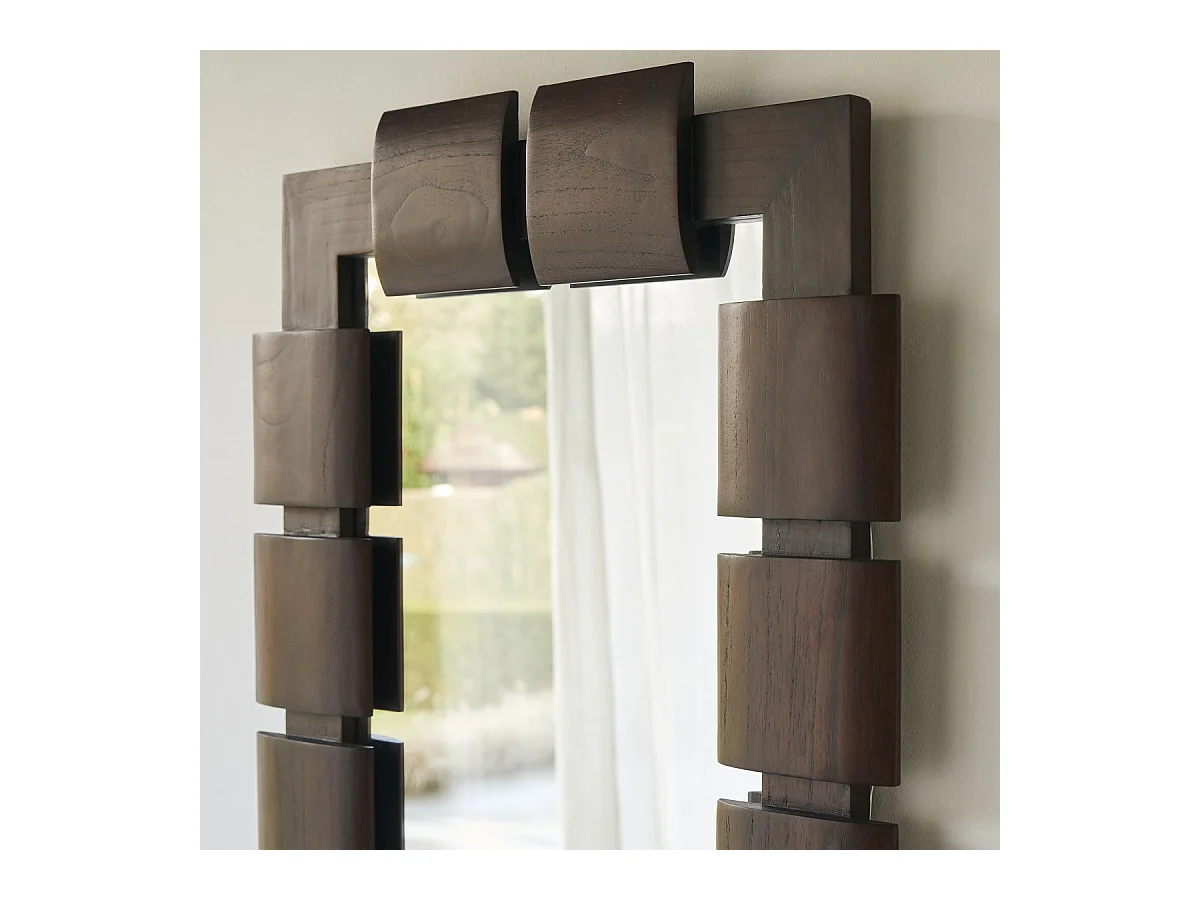 Miroir en bois de mindi 85x67,5 cm Isaac