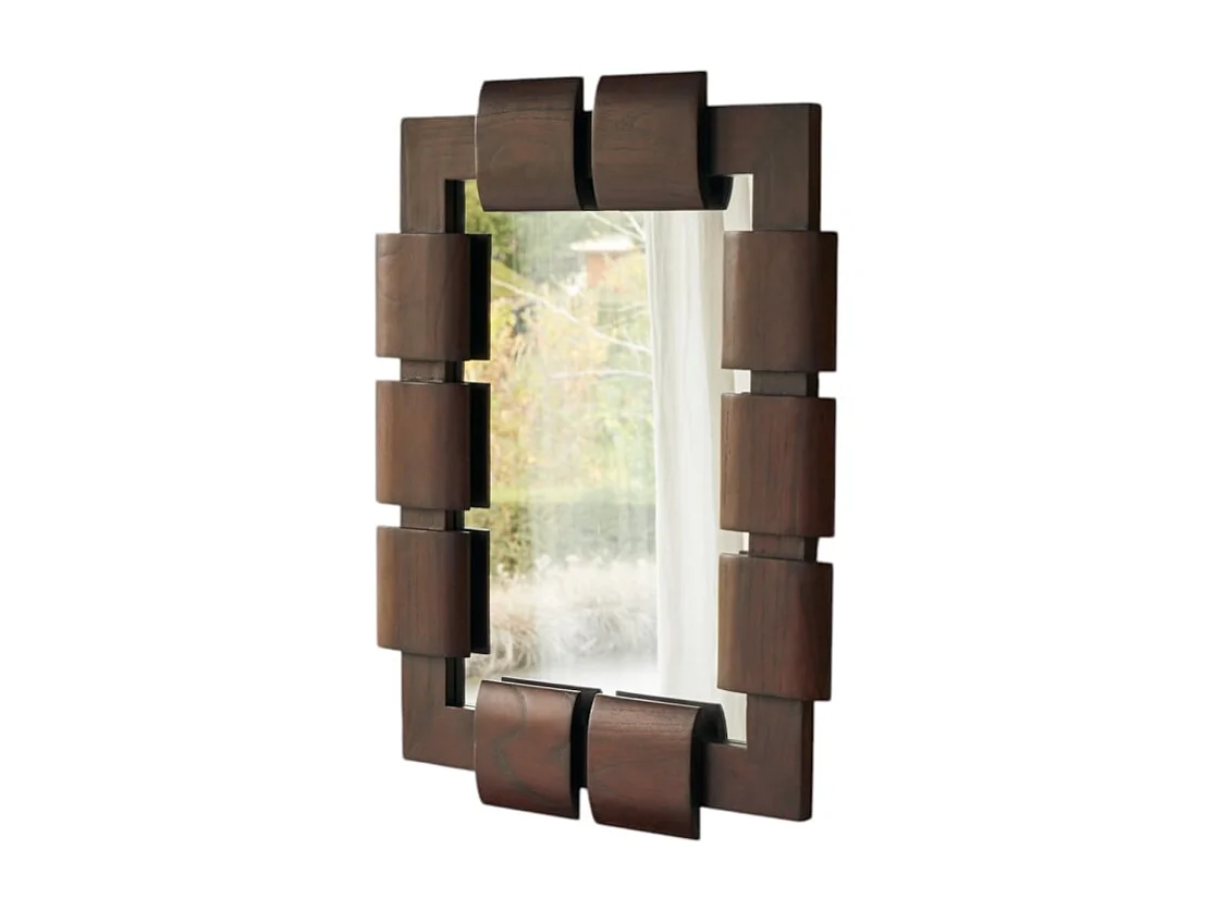 Miroir en bois de mindi 85x67,5 cm Isaac