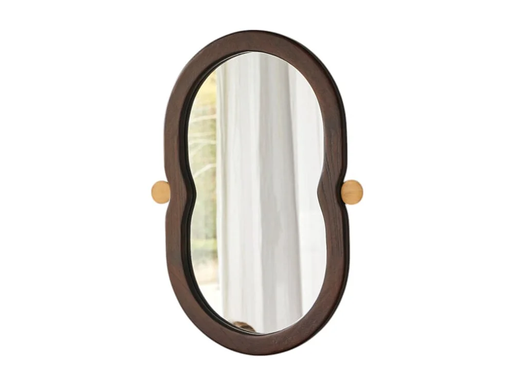 Miroir en bois de mindi 80x50 cm Agate