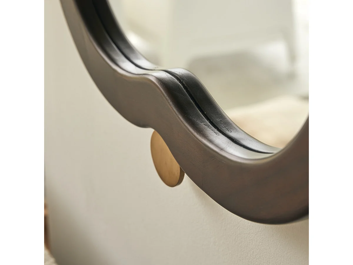 Miroir en bois de mindi 80x50 cm Agate